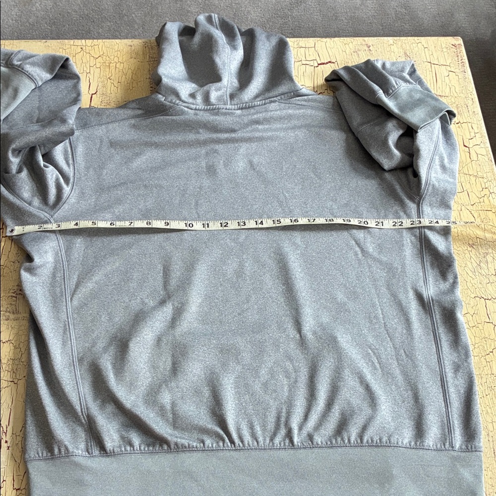 Nike Dri-Fit Heather Gray Baseball Hoodie featuring the backwards K - Picture 5 of 14